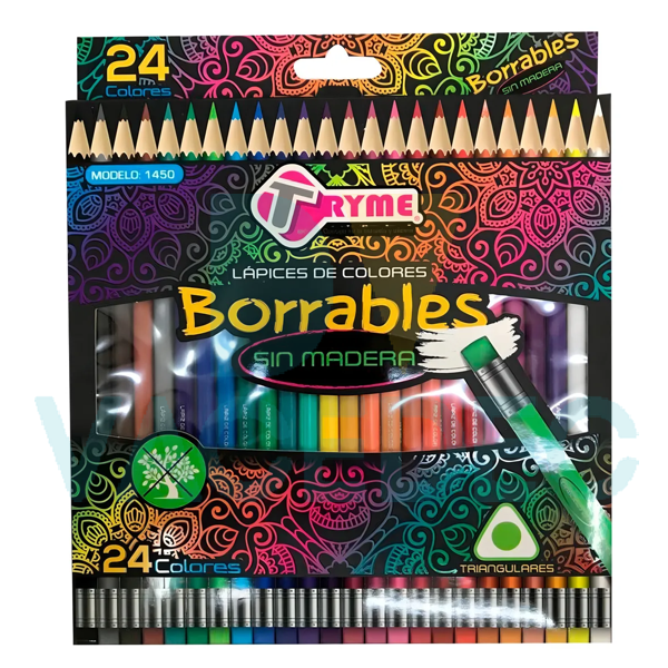 LAPICES DE COLORES BORRABLES