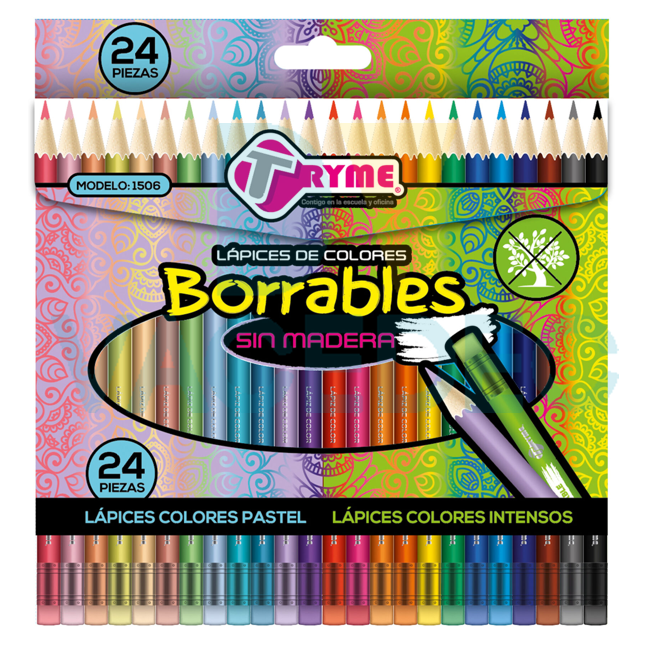 LAPICES DE COLORES BORRABLES