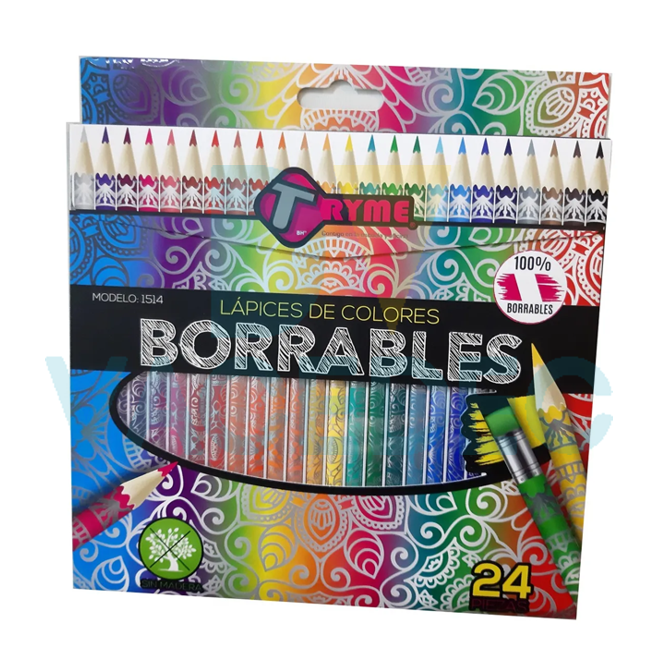 LAPICES DE COLORES BORRABLES
