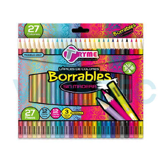 LAPICES DE COLORES BORRABLES