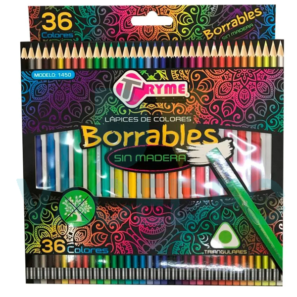 LAPICES DE COLORES BORRABLES