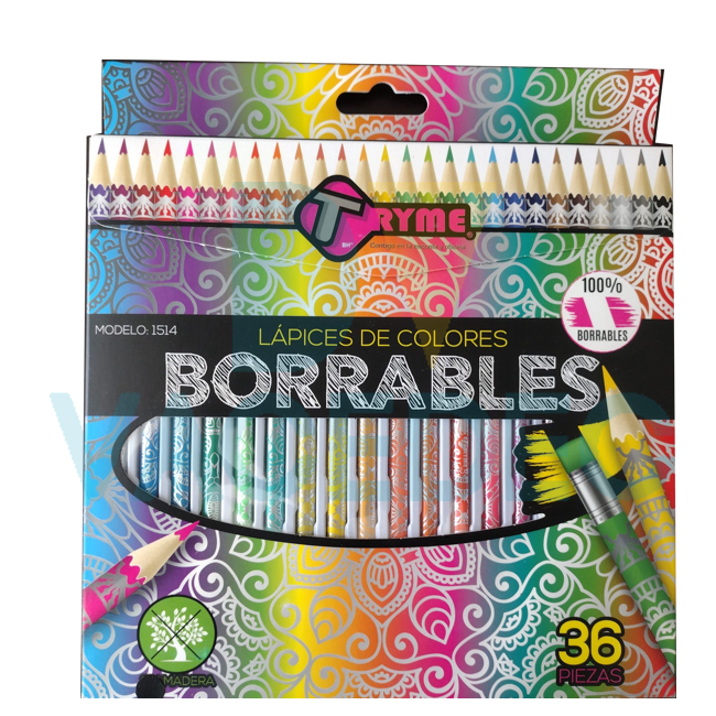 LAPICES DE COLORES BORRABLES