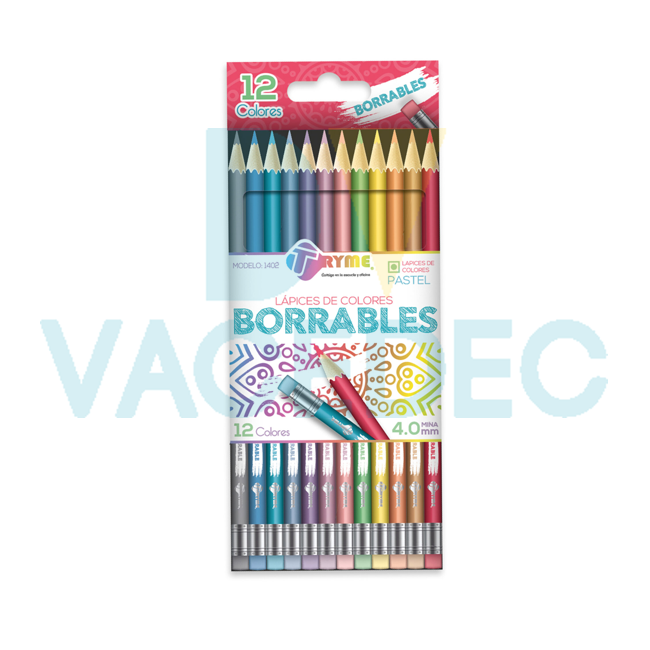 LAPICES DE COLORES BORRABLES