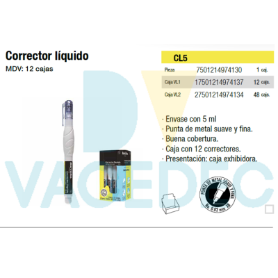 CORRECTOR LIQUIDO
