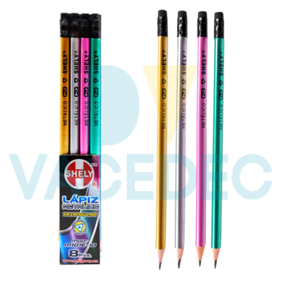 SHELY LAPIZ METALICO SET C/8