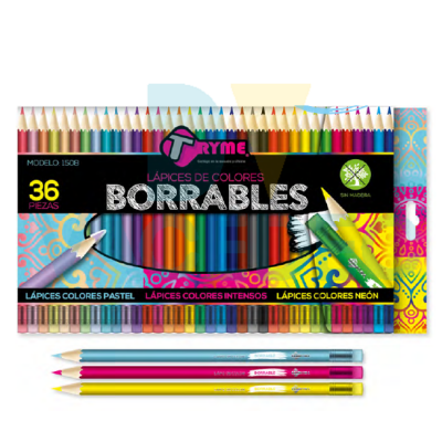 LAPICES DE COLORES BORRABLES