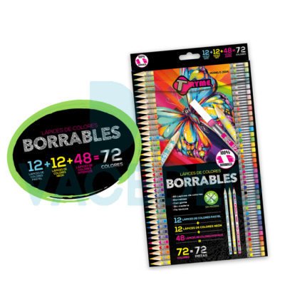 LAPICES DE COLORES BORRABLES